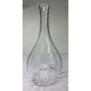 Vintage Baccarat Capri Optic Crystal Decanter No Stopper Carafe France 10" Clear